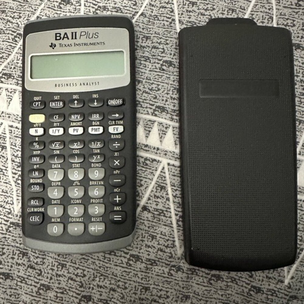 Texas Instruments BA II Plus Financial Calculator - Black - Picture 4 of 7